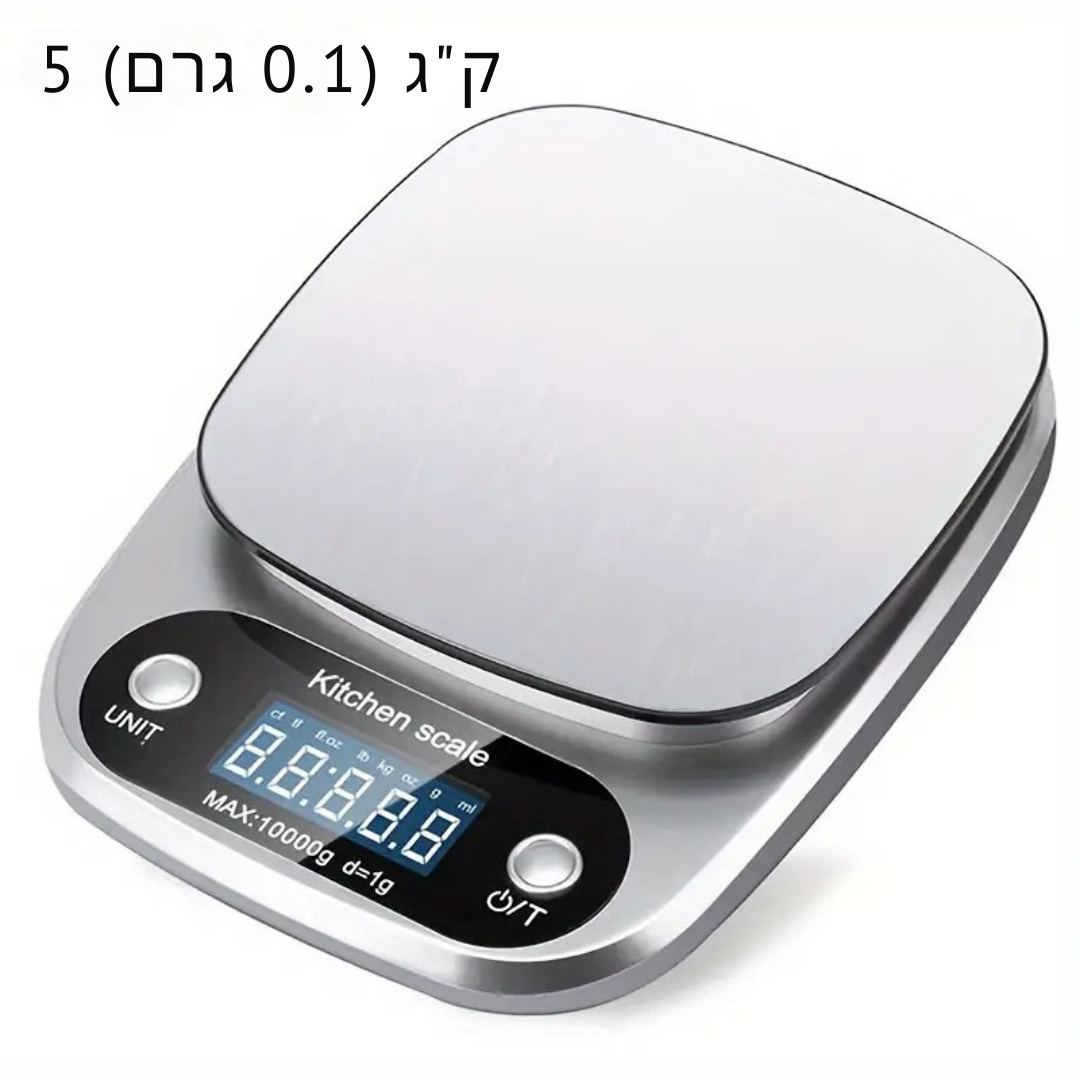 ™Scaleon | משקל דיגיטלי מקצועי למטבח – 4 יחידות, מושלם לאפייה ובישול