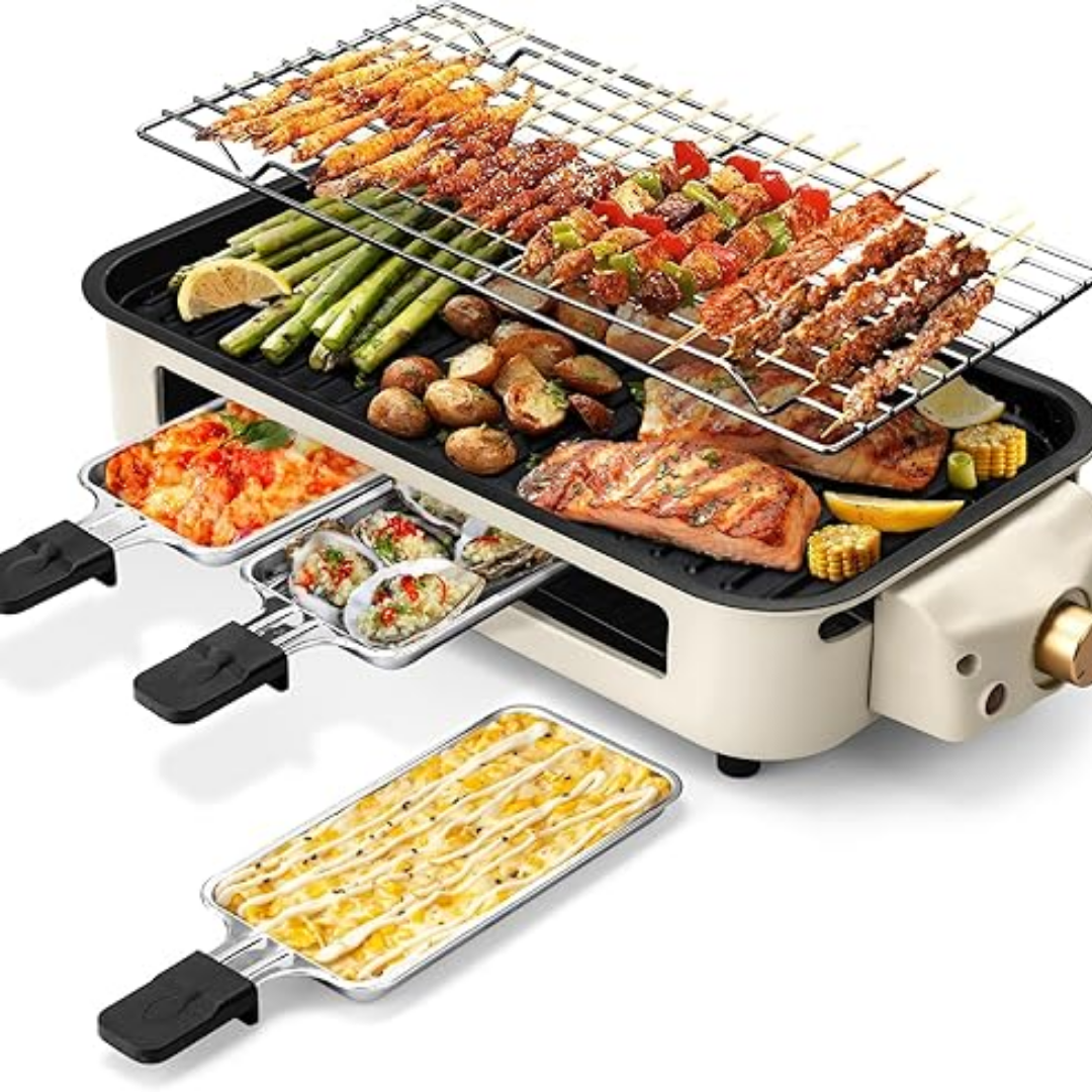 ™Searix | גריל פנימי – 1500W, ציפוי מונע הידבקות, נשלף