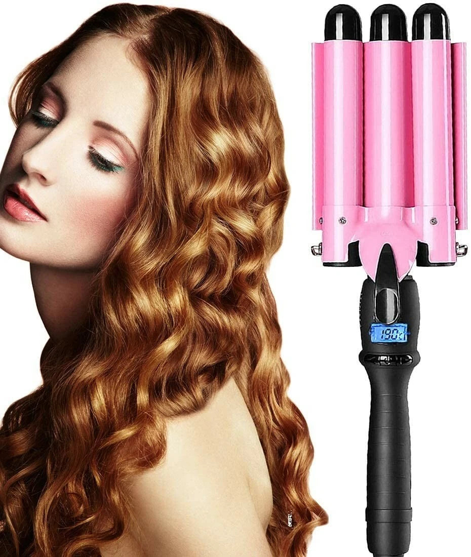 ™Stylera | מכשיר עיצוב שיער 3 קנים – מקצועי, קל ומהיר לסלסול